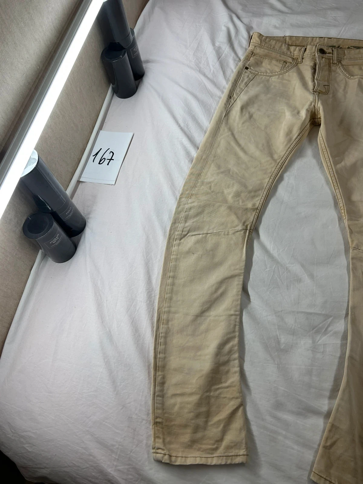 Jean skinny beige crème vintage Jules – photo 3